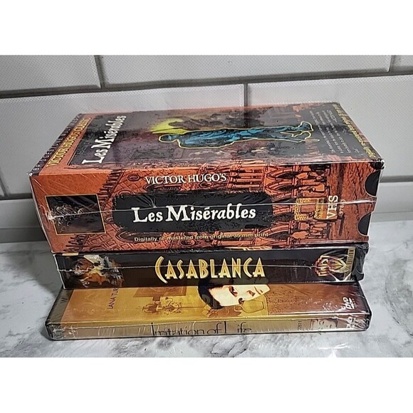 Classic Award Winning Movies DVD VHS Casablanca Imitation Of Life Les Miserables - Picture 8 of 8